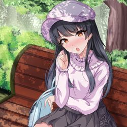 This is a pixiv picture whose title is 冬優子と待ち合わせ.