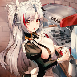 This is a pixiv picture whose title is プリンツ・オイゲン メイド.