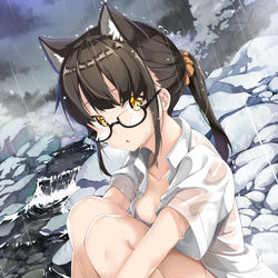 This is a pixiv picture whose title is 暑い夏.