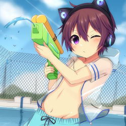 This is a pixiv picture whose title is 狙い撃ち.