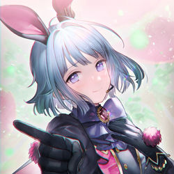 This is a pixiv picture whose title is 🐰⌚.