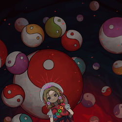 This is a pixiv picture whose title is 玉造魅須丸.