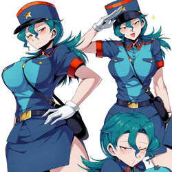 This is a pixiv picture whose title is ジュンサーさん.