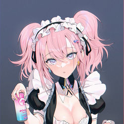 This is a pixiv picture whose title is メイドOC.