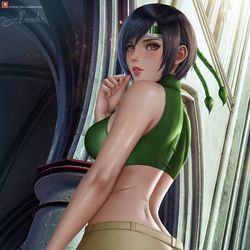 This is a pixiv picture whose title is Yuffie (FF7 Remake).