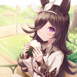 This is a pixiv picture whose title is 私服ライスちゃん🍙.