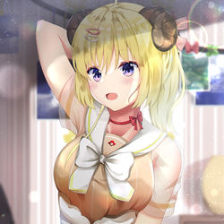 This is a pixiv picture whose title is 角巻わため.