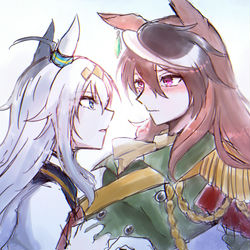 This is a pixiv picture whose title is オグリとルドルフ.