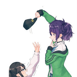 This is a pixiv picture whose title is 三峰結華で遊ぶ摩美々.