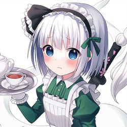 This is a pixiv picture whose title is メイド妖夢ちゃん.