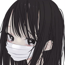This is a pixiv picture whose title is 😷.