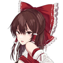 This is a pixiv picture whose title is 霊夢さんに見抜きさせてもらいました！！！！！！！.