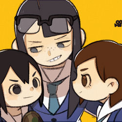 This is a pixiv picture whose title is 映像研には手を出すな!.