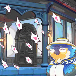 This is a pixiv picture whose title is I hate my job.