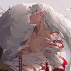 This is a pixiv picture whose title is 断臂.