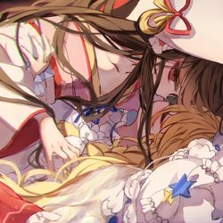 This is a pixiv picture whose title is レイマリ.