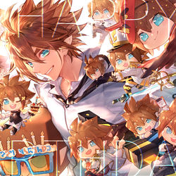 This is a pixiv picture whose title is 🎂.