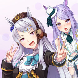 This is a pixiv picture whose title is マックイーン衣装のゴルシ.