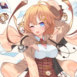 This is a pixiv picture whose title is 阿米莉亞·華生 ワトソン・アメリア Watson Amelia.