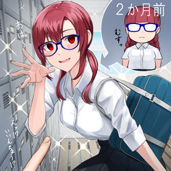This is a pixiv picture whose title is 新学期になって見違えるように垢ぬけた委員長.