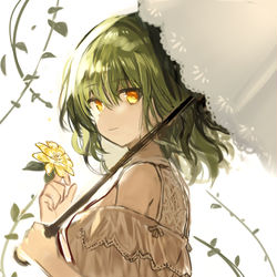 This is a pixiv picture whose title is 幽香(＋ロング差分.