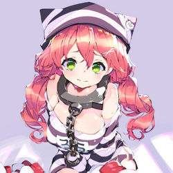 This is a pixiv picture whose title is 囚人エリート巫女と面会タイム.