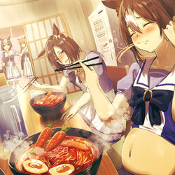 This is a pixiv picture whose title is 極上激辛ラーメン.