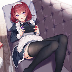 This is a pixiv picture whose title is ぐうたらメイド.
