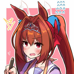 This is a pixiv picture whose title is 「スカーレットは良いお嫁さんになるな」.