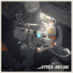This is a pixiv picture whose title is 【ETHER AIRLINE】牛反望远镜.