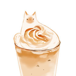 This is a pixiv picture whose title is 豆乳ラテ.
