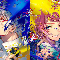 This is a pixiv picture whose title is Fling Posse VS MAD TRIGGER CREW.