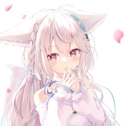 This is a pixiv picture whose title is もふもふ.