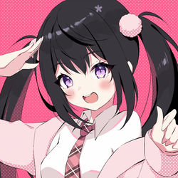 This is a pixiv picture whose title is 制服ファッション桃やかちゃん.