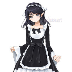 This is a pixiv picture whose title is [Pixiv Request] Elf Maid.