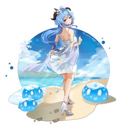 This is a pixiv picture whose title is Summer Ganyu.