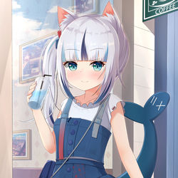 This is a pixiv picture whose title is (パンチラ差分)にゃーシャー.