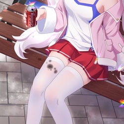 This is a pixiv picture whose title is 拉菲-可乐味雪糕.