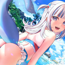 This is a pixiv picture whose title is がうる・ぐらV2.