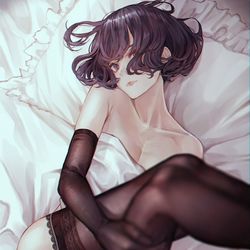 This is a pixiv picture whose title is ストッキング.