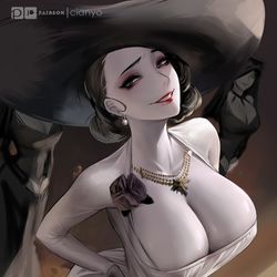 This is a pixiv picture whose title is Lady Dimitrescu.