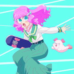 This is a pixiv picture whose title is アクアポットは校則違反！？.