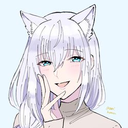 This is a pixiv picture whose title is 白雪みしろの新髪型7種！.