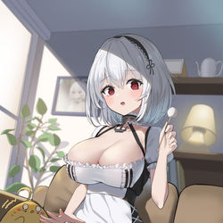 This is a pixiv picture whose title is シリアスの耳かき.