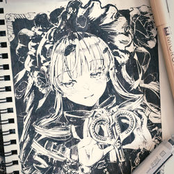 This is a pixiv picture whose title is 真紅.