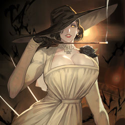 This is a pixiv picture whose title is Lady Dimitrescu.