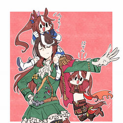This is a pixiv picture whose title is ウマ落書きまとめ２.