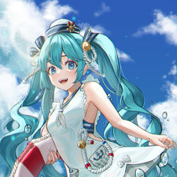 This is a pixiv picture whose title is 初音ミク 夏.ver.
