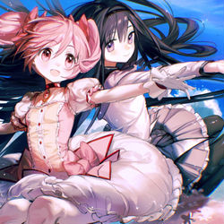 This is a pixiv picture whose title is you and me.