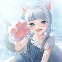 This is a pixiv picture whose title is Gawr Gura.